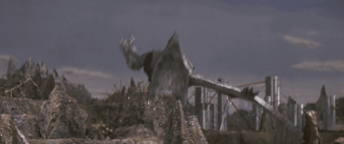 nm-gayguy:  citystompers1:  The rather short career of Space Gyaos in Gamera vs.