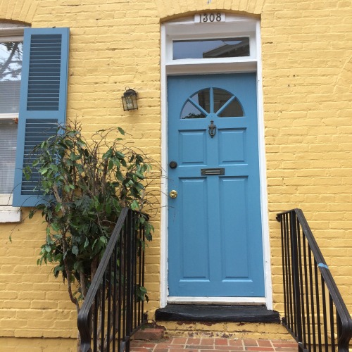fhlowerz:coralily:walked past the cutest yellow-bricked home in georgetown today!