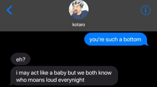 Haikyuu Boys + "you're Such A Bottom" Text
