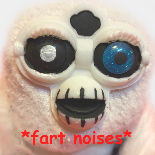 walrus-furbs: “heya i’m sansby. sansby the furby oddbody.”This idea hit me like a 