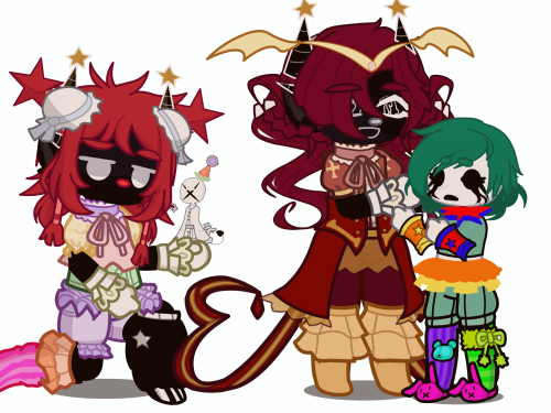 Some Gacha Life 2 Inky, Nova, Flare, And Party Favor For The Soul