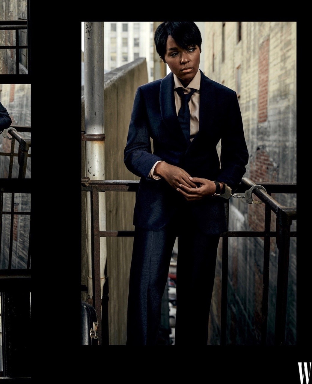 eyeblogaboutnothin:Janelle Monáe “Noir Town” photoshoot for W Magazine directed