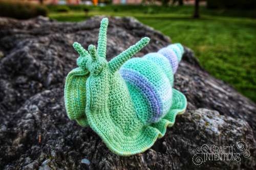 craftyintentions:I am so excited to announce that my new Giant Snail crochet pattern is now availabl