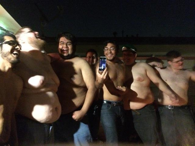 kumohaku92:  Partying hard with the comrades on my 23rd birthday. We might have had