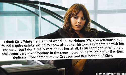 I think Kitty Winter is the third wheel in Holmes/Watson relationship. I found it quite uninterestin