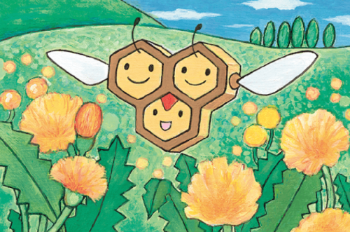 lovepokemontcg:illus.  Yukiko Baba “Combee” from Plasma Storm