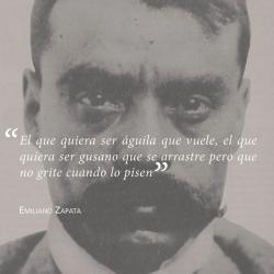 canto-ala-alegria:  El 10 de abril Zapata sería asesinado a traición en Chinameca, Morelos por tiradores, pues antes de que pudiera usar su pistola, un balazo lo tumbó. 