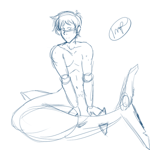 Day 24: Merman LanceHow about mershark [Galapagos Shark] Lance, I had to do this in a hurry almost f