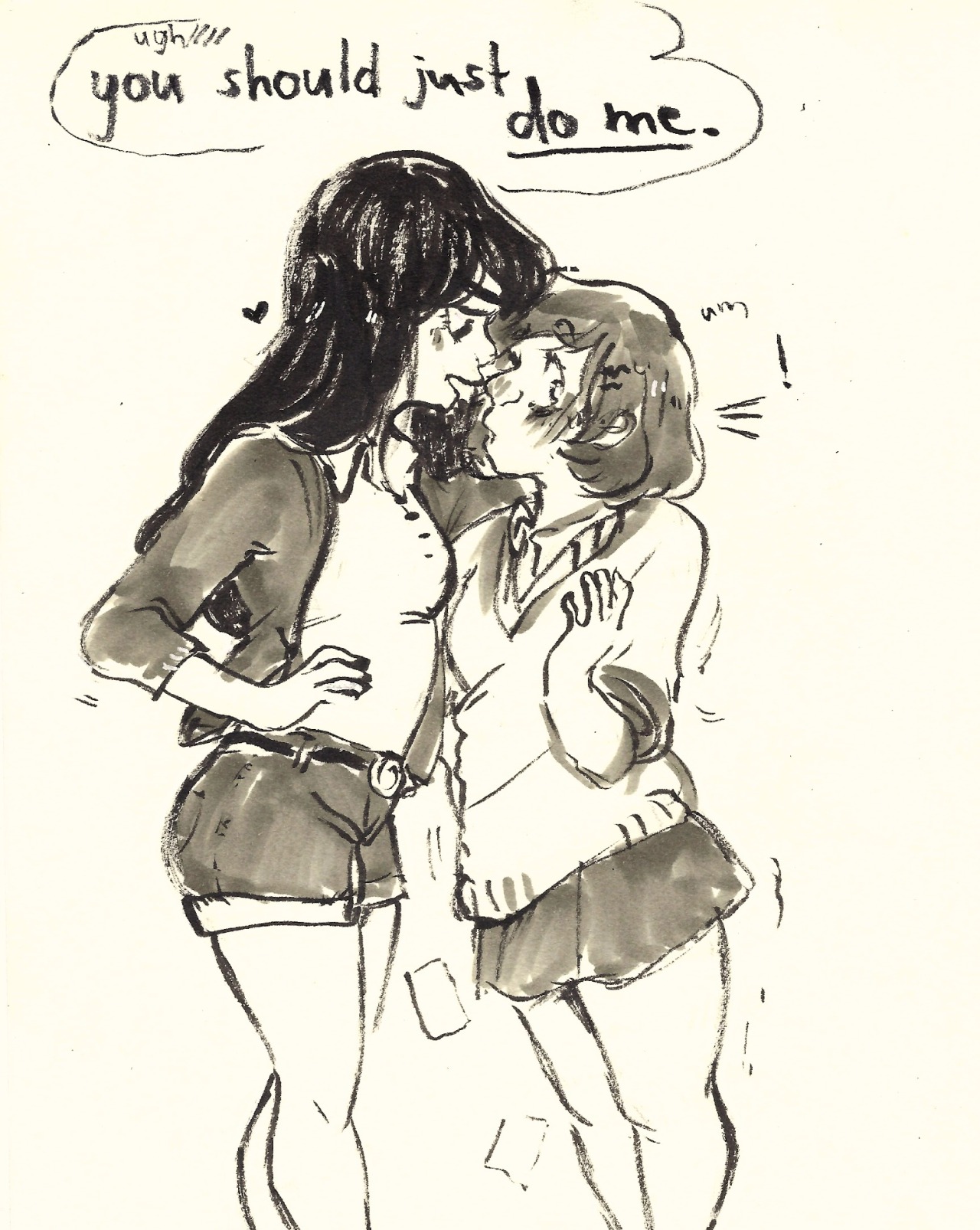 p-curly:  danadelions:  I couldn’t resist drawing this textpost with ladies bc