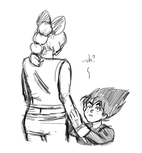stupidoomdoodles:And here’s Wirkersh’s second comission, a “What if vegeta was the