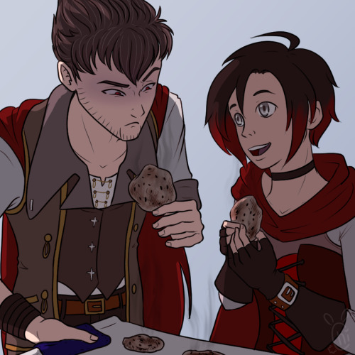 “It’s fine, Uncle Qrow! They’re still edible!”Qrowtober Day 15 - SweetsQrow and Ruby decide to spend