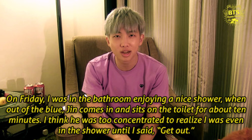 taeqi-moved: tip of the day: never walk in the bathroom when namjoon is in the shower, and never ask