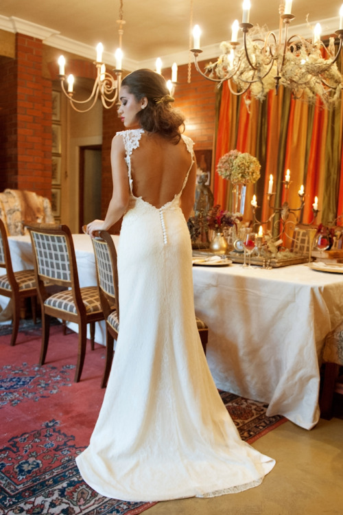 Hunting Lodge Inspired Winter Bridal Styled Shoot via Styled and Wed  | Captured by S