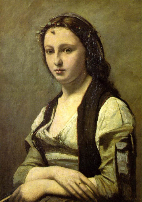 Camille Corot, Woman with the Pearl, c.1868-70