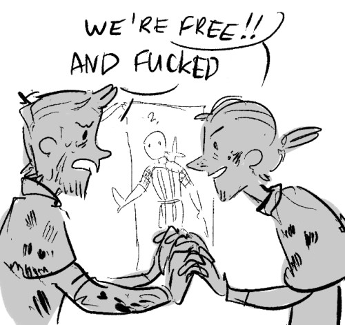 freckled-knight:au where karl runs away with anders but doesn’t survive the Joining