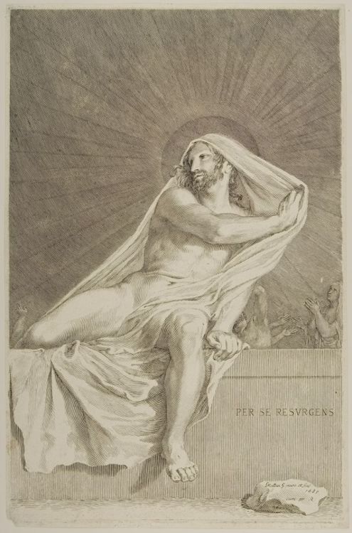 coriesu:Christ rising from the tombClaude Mellan –1683