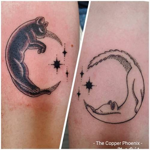 <p>Some matching birthday tattoos done yesterday.   Thank you for making the trip to see me!   It was great working with you! <br/>
.<br/>
#ladytattooer #thephoenix #copperphoenix #shelbyvilleindiana #indianapolistattoo #indylocal #do317 #indytattoo #circlecity #waverlycolorco #industryinks #yournewfavoriteink #artistictattoosupply #fkirons #indianaartist #wearesorrymom #cattattoo #birthday #twinning #twinsisters  (at Shelbyville, Indiana)<br/>
<a href="https://www.instagram.com/p/CSSBXSvr3RN/?utm_medium=tumblr">https://www.instagram.com/p/CSSBXSvr3RN/?utm_medium=tumblr</a></p>