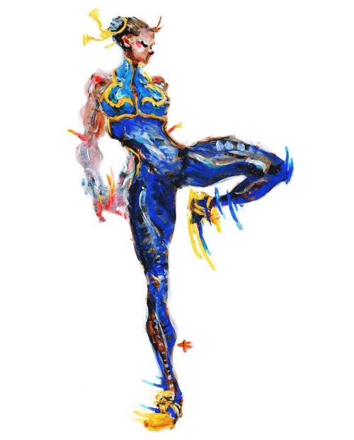 CHUN LI (SF ZERO 2) . Like the redesign of this outfit. The illustration is one of the best among al