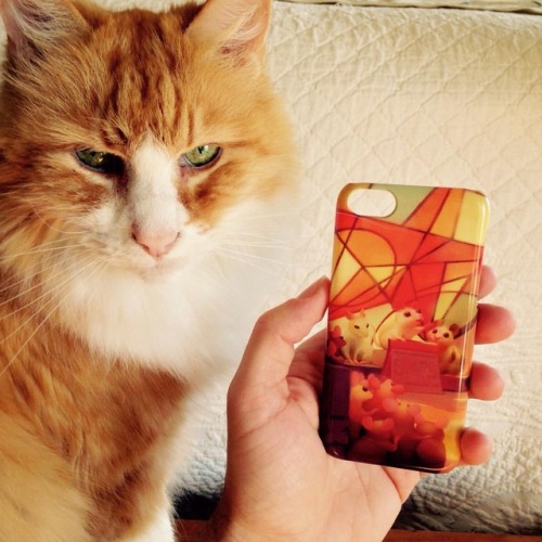 Got a new phone case featuring art from my book “Who Will Bell the Cat?” and Nikoli here