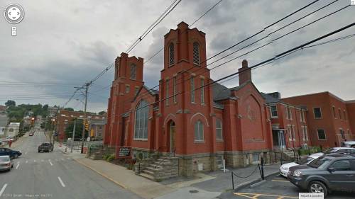 streetview-snapshots: Spruce Street United Methodist Church, Morgantown, West Virginia