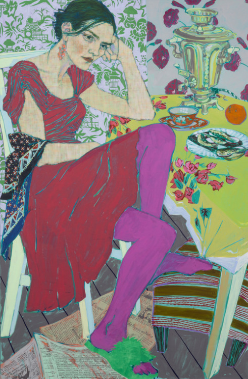 red-lipstick:Hope Gangloff (b. 1974, Amityville, NY, USA) - 1: Checkered Flag (Yuri Masnyj), 2015  2