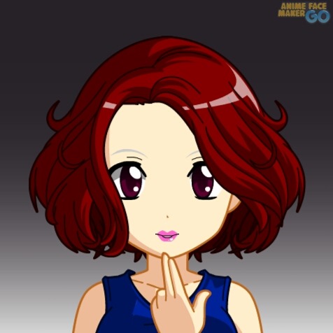Chibi Tahiti - Phone number era (created with the anime face maker )