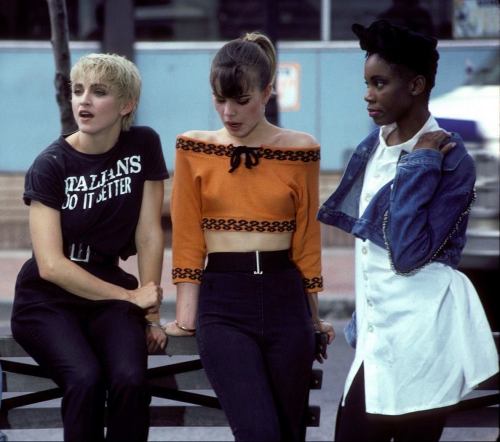 twixnmix:Madonna filming the music video for “Papa Don’t Preach” (1986)Photos by Terry McGinnis