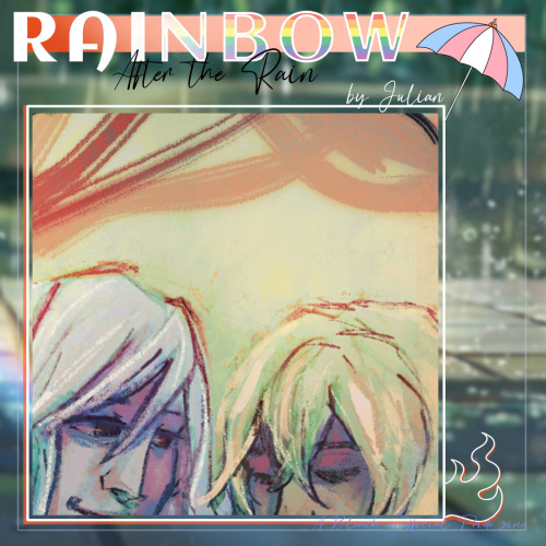 pridebleach:



🌥️🌈After the rain, @georginoschkavincenart ’s preview shines through…🌈🌥️This piece has such ethereal and soft colors it looks like a dream 💜 #Im so EXCITED  #rainbow: after the rain #Kisuke urahara#Jūshiro UKITAKE#Bleach#Zines