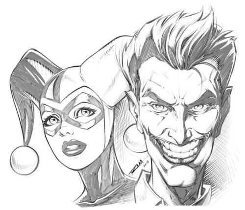 justharleyquinn: Joker and Harley by robertmarzullo