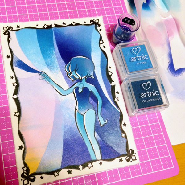 spanglesofstardust:  Precious BLUE (+making) 
