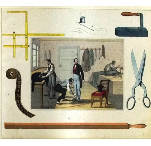 design-is-fine:30 handicraft workshops, from a children’s book, 1835. Baker, bookbinder, butcher, ca