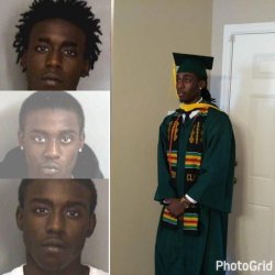 lightskintgawd:  trufflebootybuttercream:  lagonegirl:  From Inmate To Graduate!👑✊🏿 #BlackExcellence   This is amazing congrats to him  Lit ✊🏽 ….. that second mugshot tho 😂😂