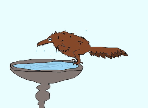 shittydinosaurdrawings: bath.