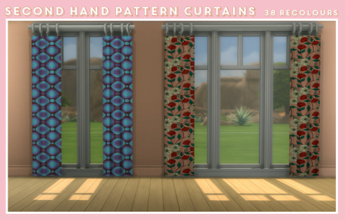 I really like these curtains and I decided after I made a solid recolour of them I would also make a