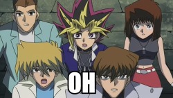 monsieurpaprika:  kittykura28:  Yami’s face in this scene I just can’t!  I REMEMBER THIS PART AND LAUGHED SO HARD BECAUSE HE SEES BAKURA AND BASICALLY SHITS HIS PANTS LIKE ‘HOLY SHIT I THOUGHT I FUCKING KILLED YOU’ BUT THEN REMEMBERED THAT RYOU