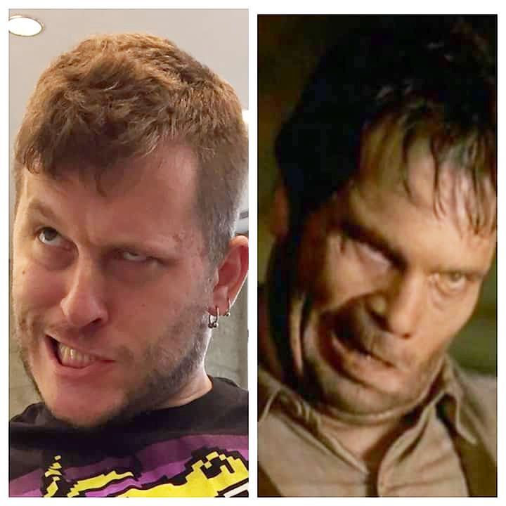I swear I&rsquo;m not a cockroach from outer space.  Me on the left, dude from