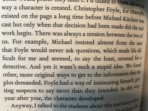 Michael Kitchen and Foyle’s War get a mention in Anthony Horowitz’s book The Word is Mur