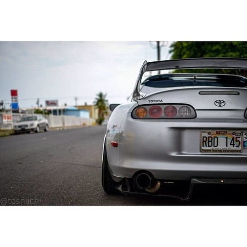 lateststancenews:   Big Booty. (via Toshiichi) #toyota #supra #stancenation       