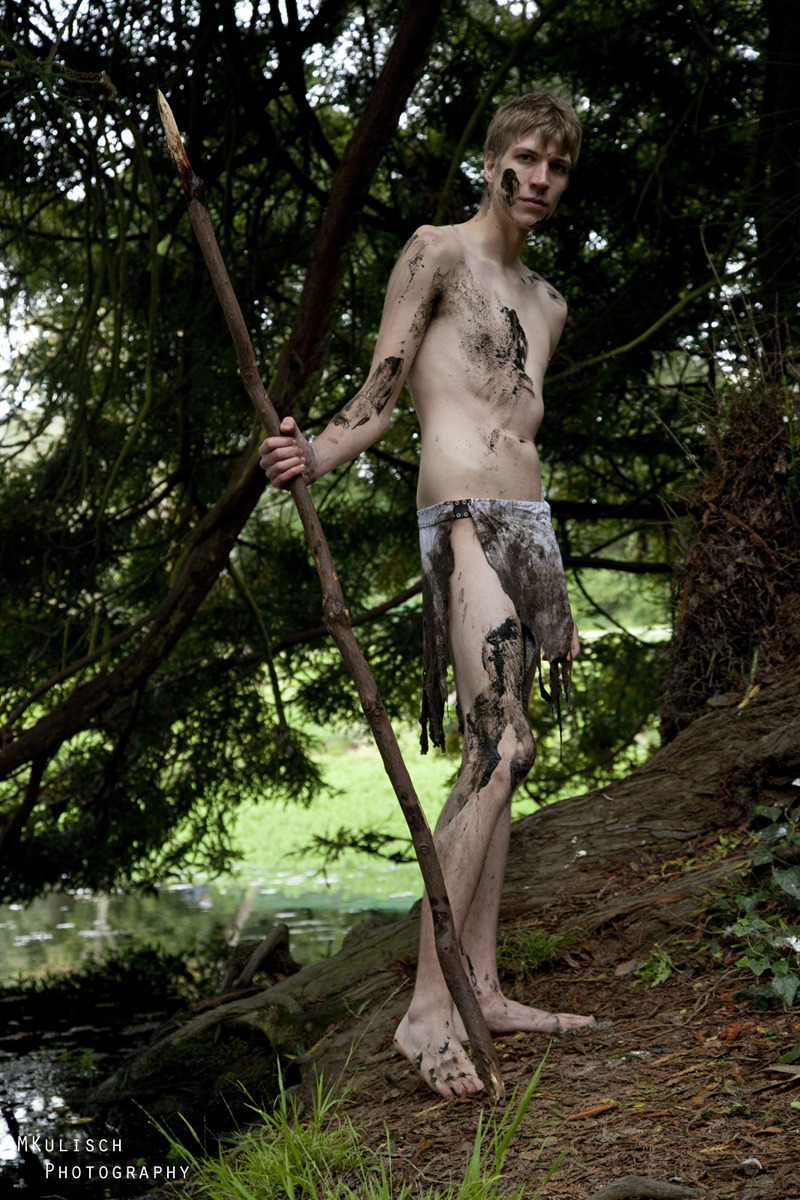 Terrance in Lord of the Flies themed shoot. 