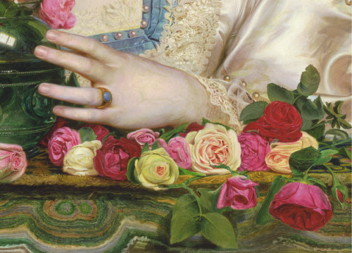 just-art5:Grace Rose by Frederick Sandys, 1866 (detail)