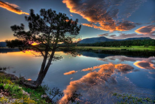 Luna Lake sunset by paulgillphoto on Flickr.