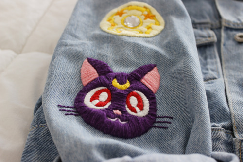 Porn photo paciamor:  My Sailor Moon embroidery project