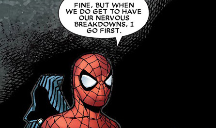 rogers-and-stark - I so feel you, Spidey.