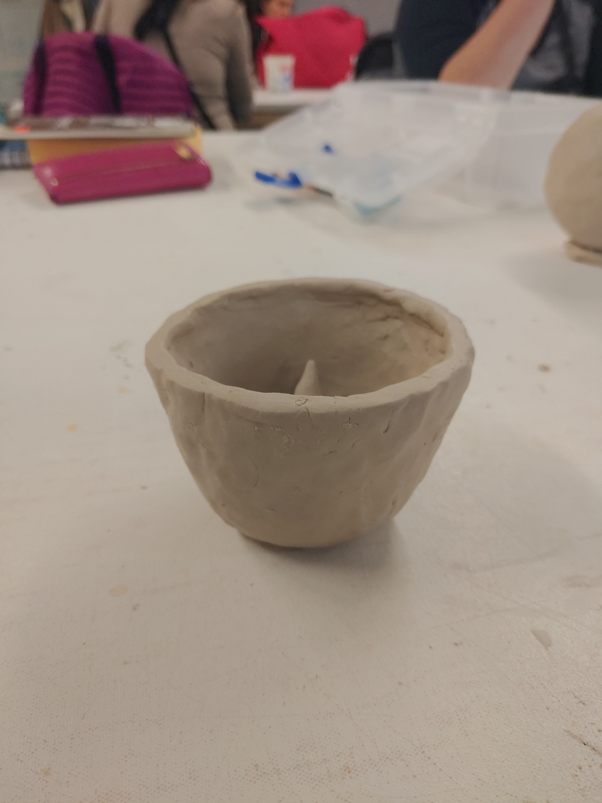 amygdalae:amygdalae:Day 1 of ceramics class… Secret gnome will live under the soupI’d like to report that soup gnome made it through unscathed!