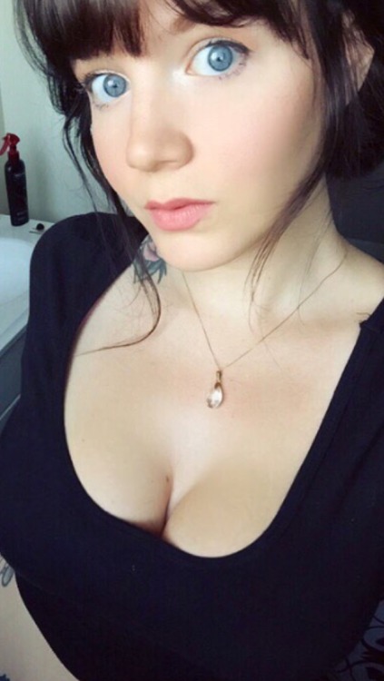 Here she is again. My favorite chick on the Internet. She loves showing off her huge tits. And those eyes. She is quite a woman