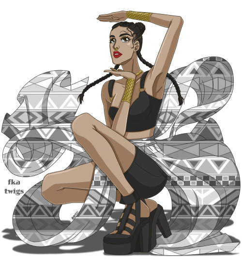 have obviously been obsessed with the Fka Twigs Google glass video&hellip; so I made fanart. seeing 