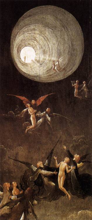 centuriespast:BOSCH, HieronymusParadise: Ascent of the Blessed1500-04Oil on panel, 86,5 x 39,5 cmP