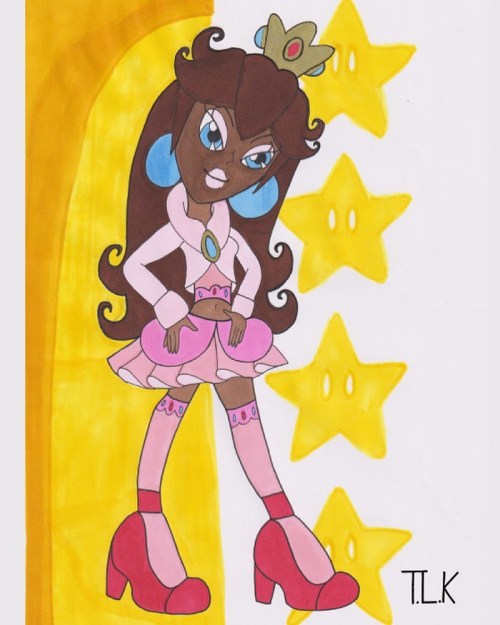 @blackprincesspeach as a bratz princess #art #arts #artsy #arte #artistic #artist #artwork #draw #dr