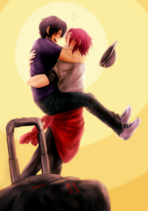 hirorinchan:RinHaru Week | Day 3: Reunion&lsquo;Makoto&rsquo;s told me. You could&rsquo;ve called ea