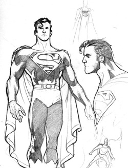 travisellisor:  Clark, Lois and Jimmy character studies by Adam Hughes 